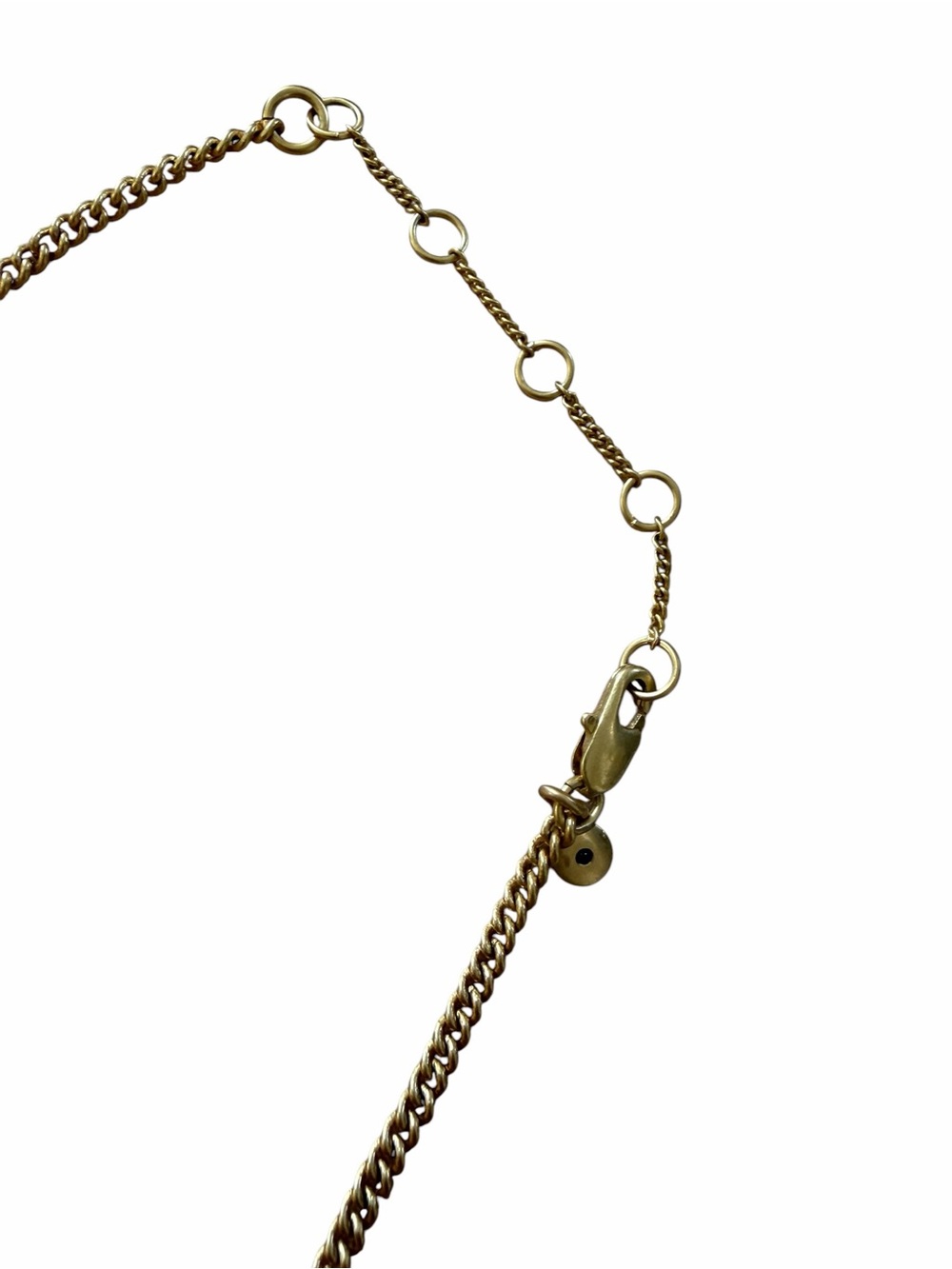 MADEWELL Geochain Circle Square Chocker Gold Tone Necklace - Picture 4 of 6